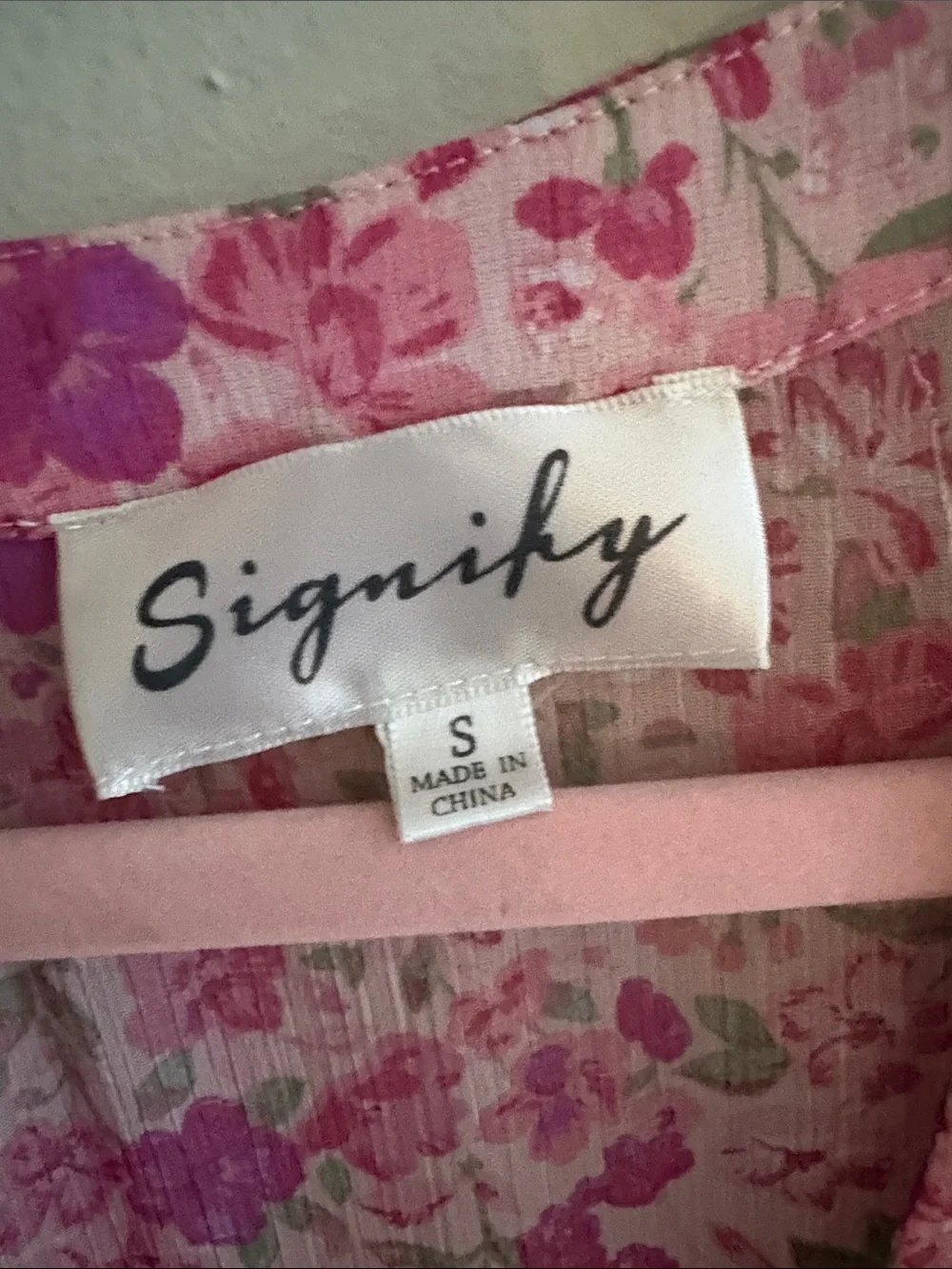 Signify floral v neck short sleeve midi dress S - Picture 2 of 4
